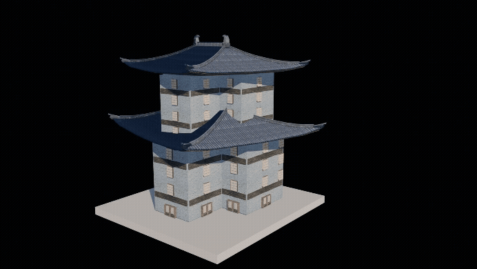 Night scene building